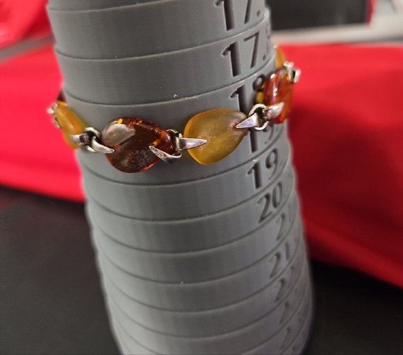 Amber and 925 Bracelet - Picture 9 of 11